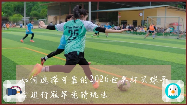 如何选择可靠的2026世界杯买球平台进行冠军竞猜玩法